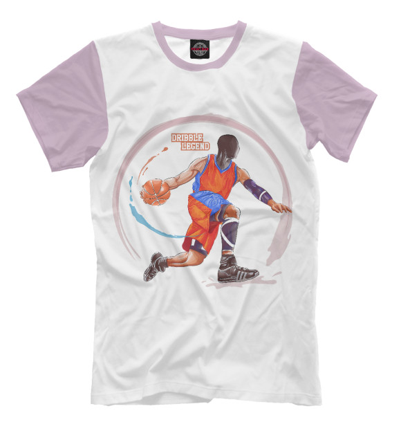 Футболка для мальчиков с изображением Dribblegend цвета Белый