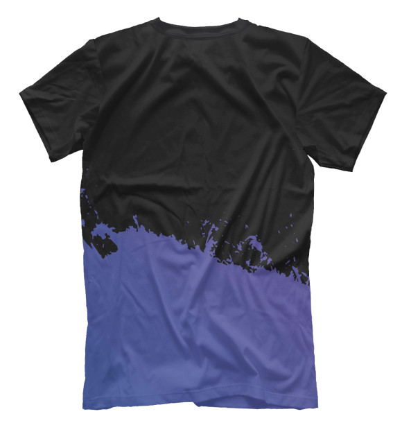 Мужская футболка с изображением Deftones Purple Grunge цвета Белый