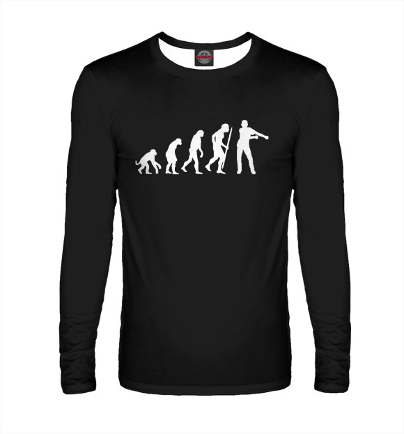 Мужской лонгслив с изображением Floss цвета Белый