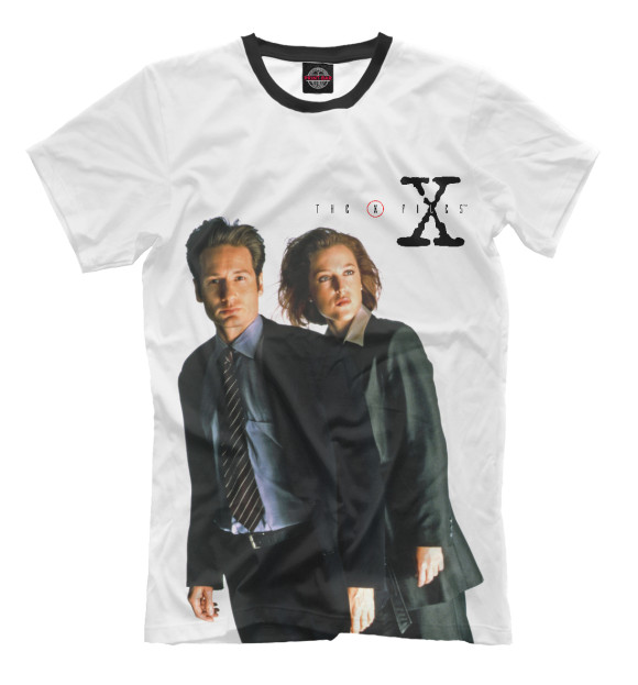 Мужская футболка с изображением The X-Files цвета Молочно-белый