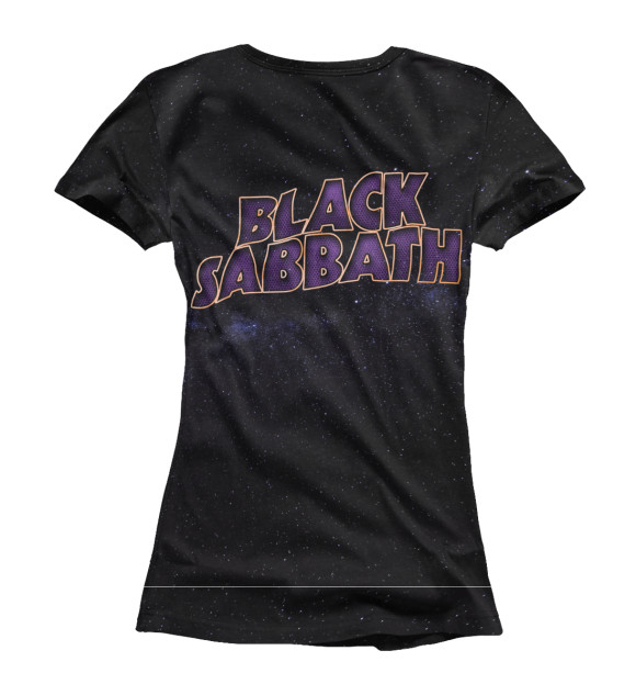 Женская футболка с изображением Black Sabbath цвета Белый