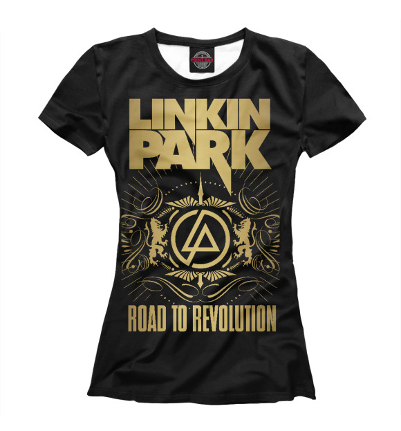 Женская футболка с изображением Linkin Park цвета Белый