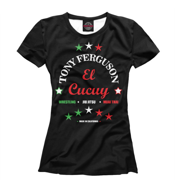Футболка для девочек с изображением Tony Ferguson El Cucuy цвета Белый