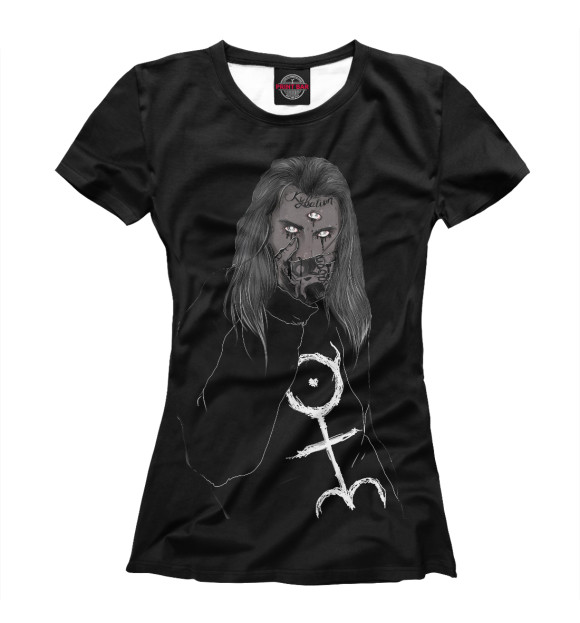 Женская футболка с изображением Ghostemane цвета Белый