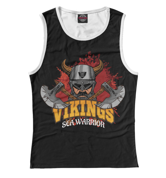 Майка для девочки с изображением Викинг цвета Белый