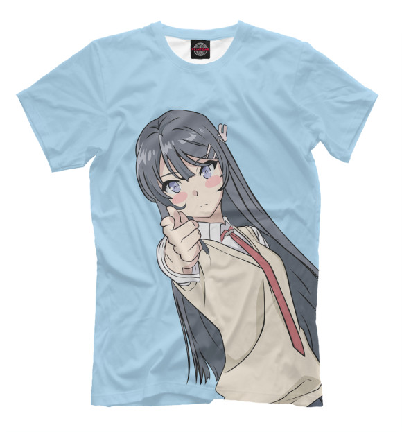 Мужская футболка с изображением Мечта девочки-зайки цвета Бежевый