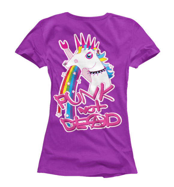 Женская футболка с изображением Punk-n-pony цвета Белый