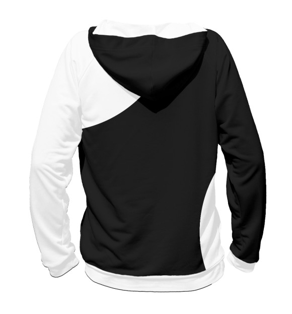 Женское худи с изображением Russia Black&White цвета Белый