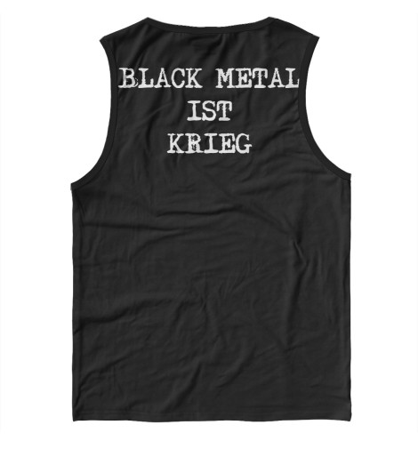 

Майки Print Bar, Белый, Black Metal Ist Krieg