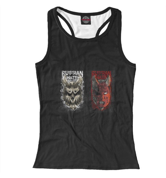 Женская майка-борцовка с изображением Slaughter to Prevail цвета Белый