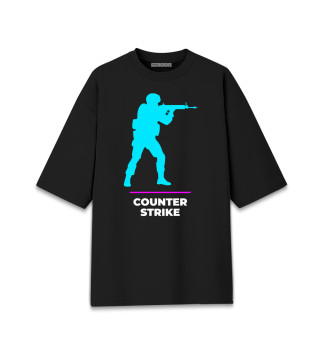 Женская футболка оверсайз Counter Strike Gaming top