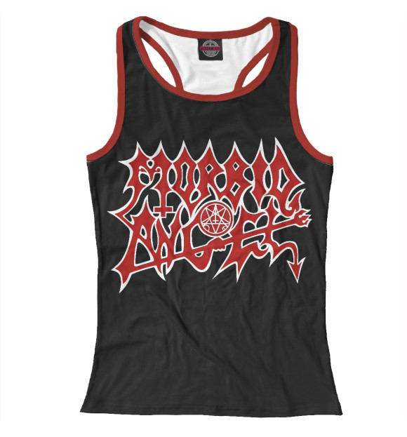 Женская майка-борцовка с изображением Morbid Angel цвета Белый
