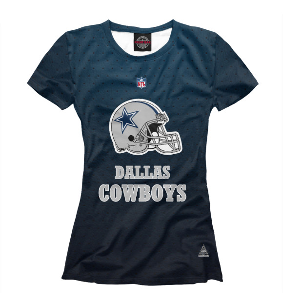 Футболка для девочек с изображением Dallas Cowboys цвета Белый