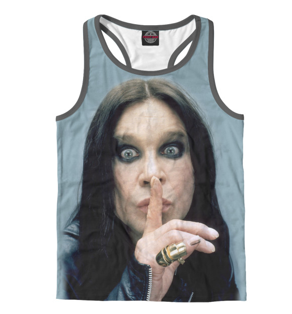 Мужская майка-борцовка с изображением Ozzy Osbourne цвета Белый