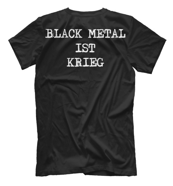 Футболка для мальчиков с изображением Black Metal Ist Krieg цвета Белый