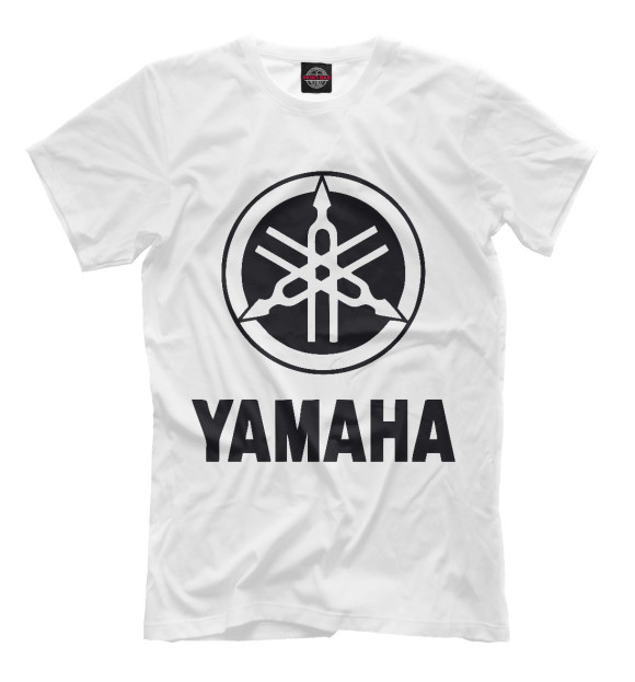 Мужская футболка с изображением Yamaha цвета Молочно-белый