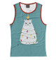 Майка для девочки Cute christmas cat