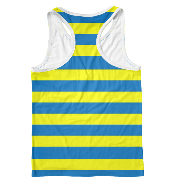 Мужская майка-борцовка с изображением Полосы цвета Белый