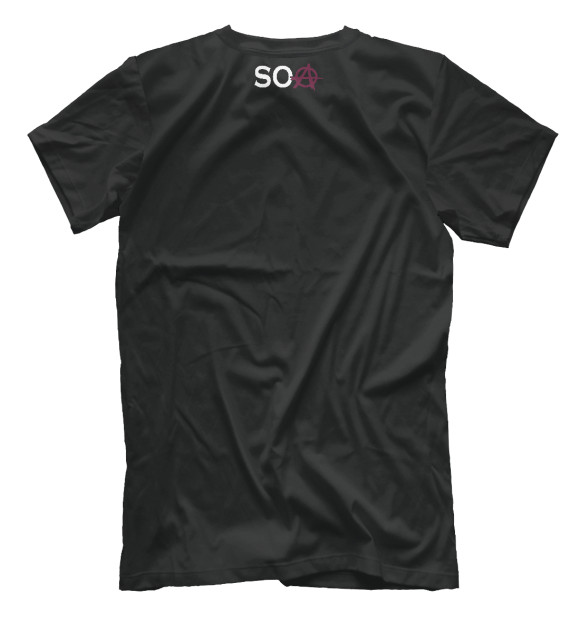 Мужская футболка с изображением SOA цвета Белый