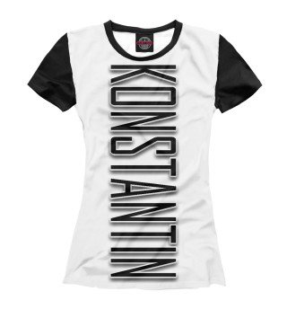 Женская футболка Konstantin-black