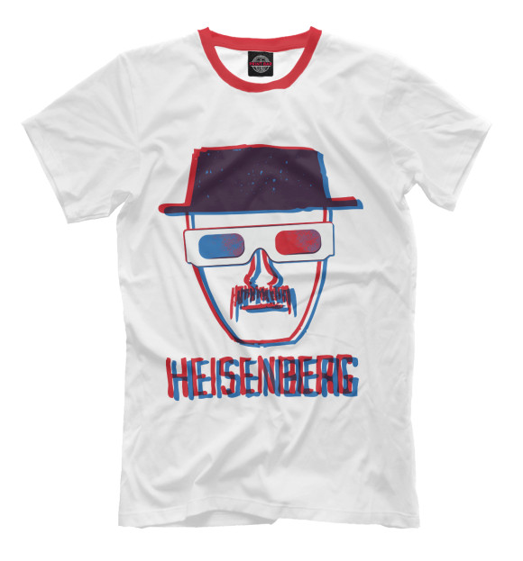 Мужская футболка с изображением Stereo Heisenberg цвета Молочно-белый
