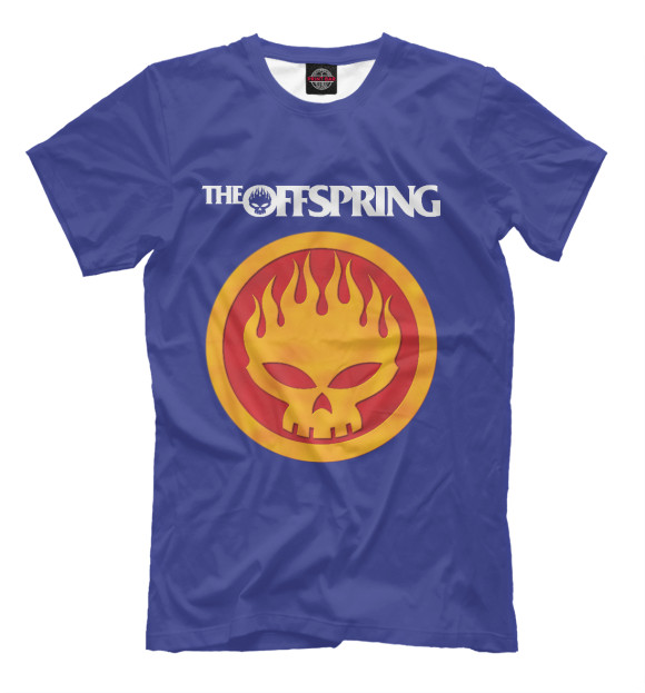 Мужская футболка с изображением The Offspring цвета Грязно-голубой
