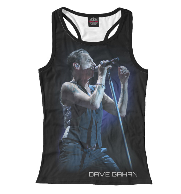 Женская майка-борцовка с изображением Depeche Mode цвета Белый