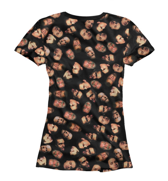 Футболка для девочек с изображением Лица цвета Белый