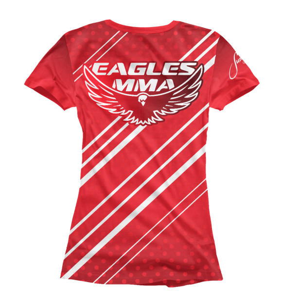 Футболка для девочек с изображением Eagles MMA цвета Белый