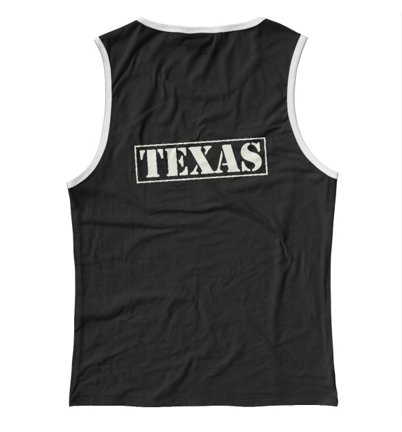 Женская майка с изображением Texas цвета Белый