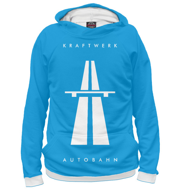 Женское худи с изображением Kraftwerk Autobahn цвета Белый