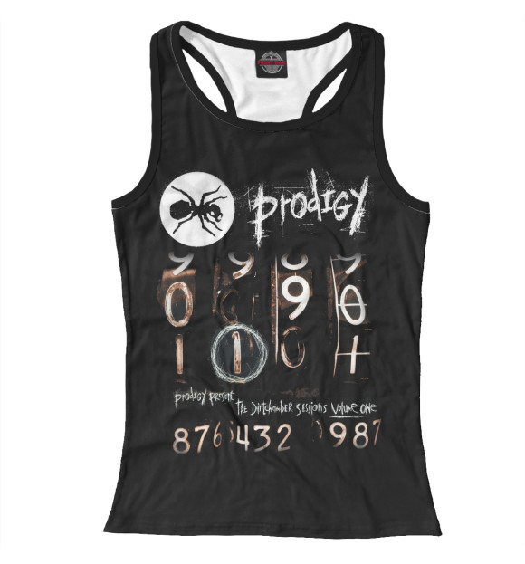 Женская майка-борцовка с притом The dirtchamber sessions цвета Белый Женская майка-борцовка с изображением The dirtchamber sessions цвета Белый