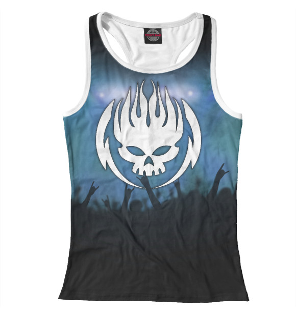 Женская майка-борцовка с изображением The Offspring цвета Белый