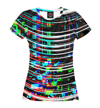 Женская футболка Оптические линии