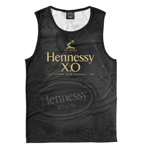 Майка для мальчика с изображением Hennessy X.O безалкогольный цвета Белый