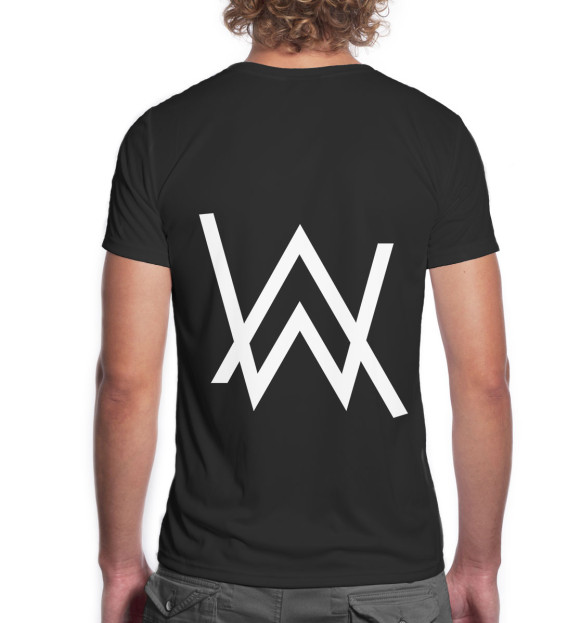 Мужская футболка с изображением Alan Walker цвета Белый