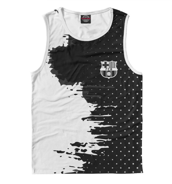 Майка для мальчика с изображением Barcelona sport цвета Белый