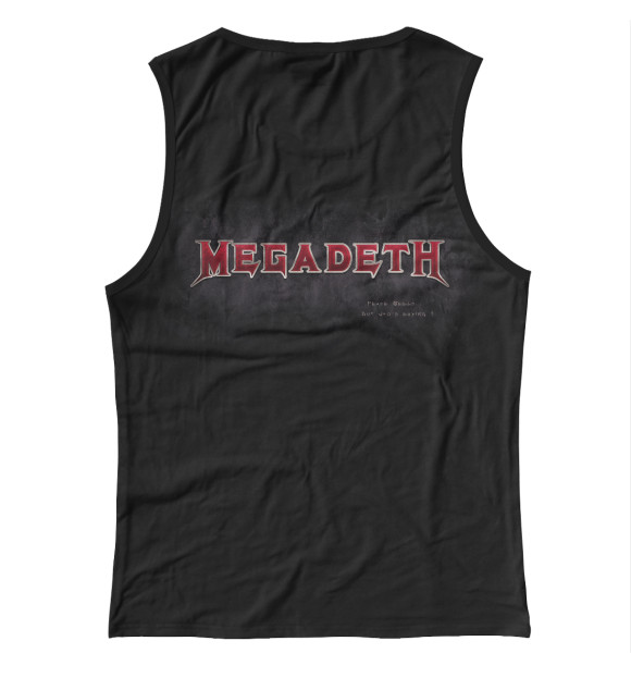 Женская майка с изображением Megadeth цвета Белый