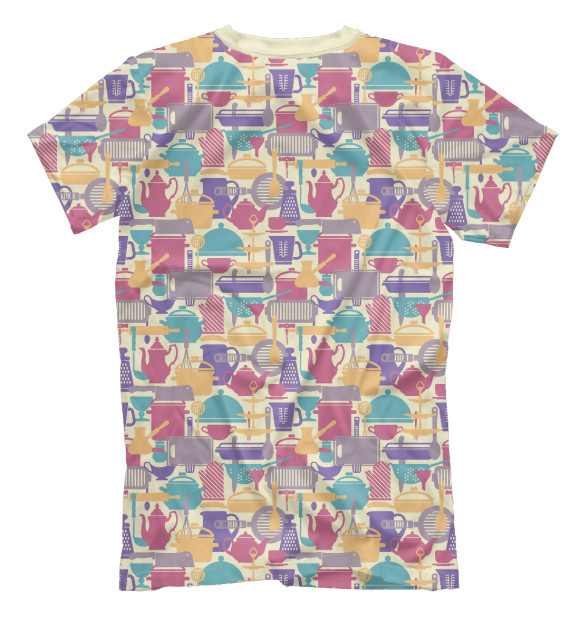 Футболка для мальчиков с притом Кухня цвета Белый Футболка для мальчиков с изображением Кухня цвета Белый