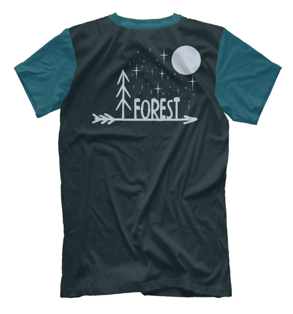 Мужская футболка с изображением ForEst цвета Белый