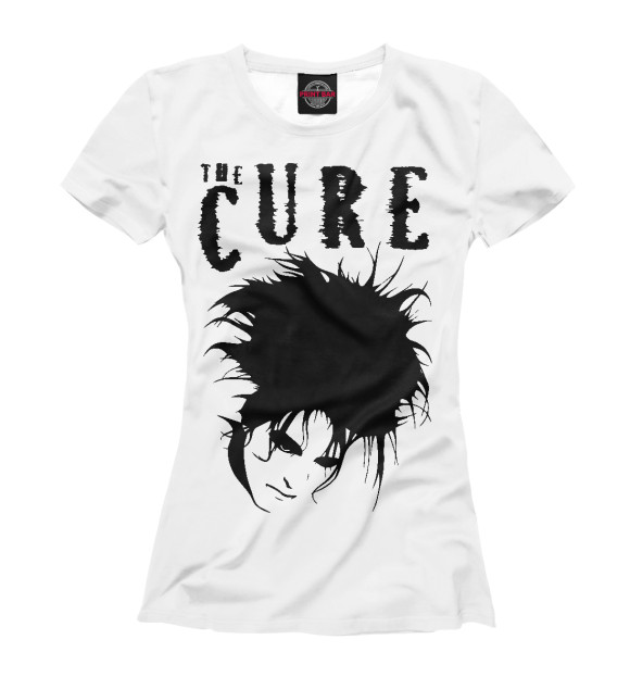 Женская футболка с изображением The Cure цвета Белый