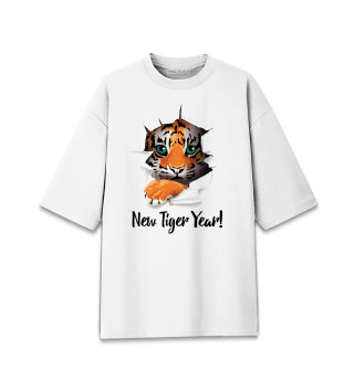 Женская футболка оверсайз New tiger Year!