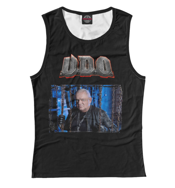 Майка для девочки с притом Udo Dirkschneider цвета Белый Майка для девочки с изображением Udo Dirkschneider цвета Белый