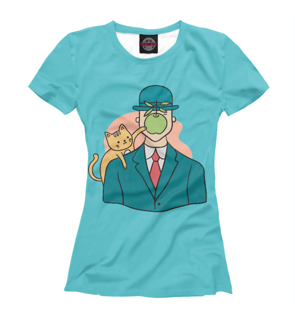 Женская футболка с изображением Сын человеческий цвета Белый