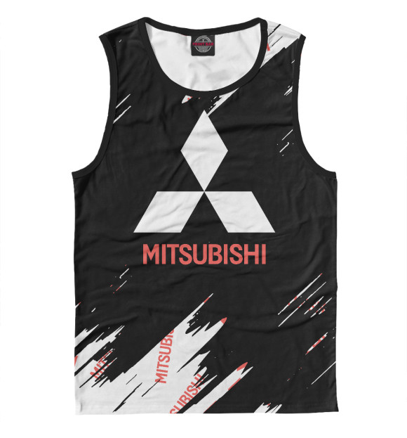 Майка для мальчика с изображением Mitsubishi цвета Белый