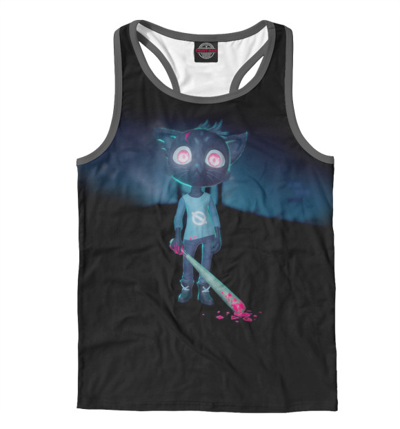 Мужская майка-борцовка с изображением Night in the Woods цвета Белый