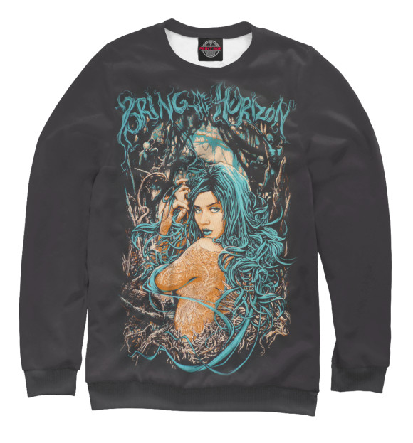 Свитшот для мальчиков с изображением Bring Me The Horizon цвета Белый