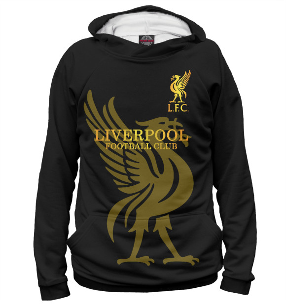 Мужское худи с изображением Liverpool цвета Белый