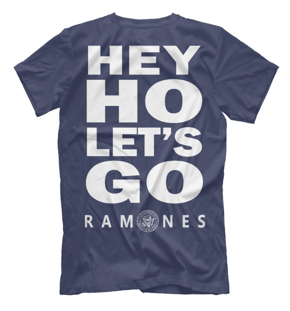 Мужская футболка с изображением Ramones цвета Белый