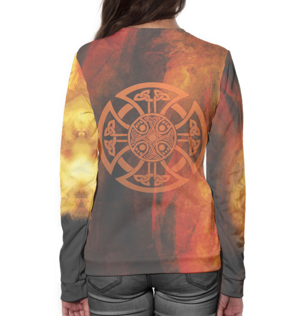 Женский свитшот с изображением Богатырь цвета Белый